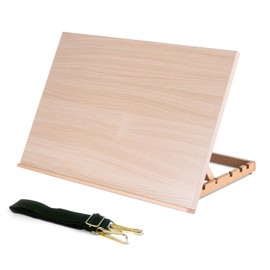 Somime Large Artist Drawing Board 24" L x 15 5/8" W, Wooden Tabletop Easel with 5 Positions, Portable Drafting Table Stand for Painting and Sketching