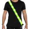 flintronic Reflective Belt Sash Gear, Luminous Led Safety Shoulder Strap,