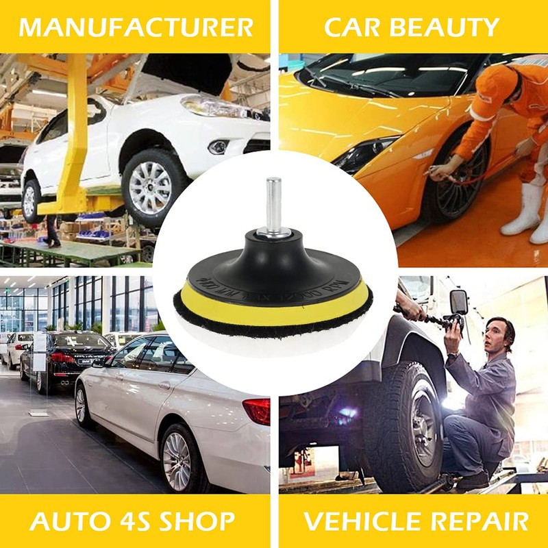 7 Pcs Wool Polishing Buffing Pads Buffer Foam Drill Wheel