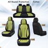 Coverado Seat Covers, Car Seat Covers Full Set, Green Car