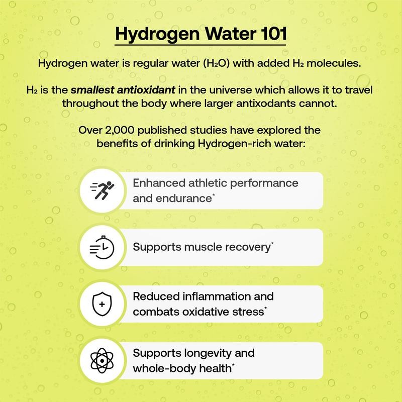 Hydrofy Hydrogen Water Electrolyte Variety Pack 12ct