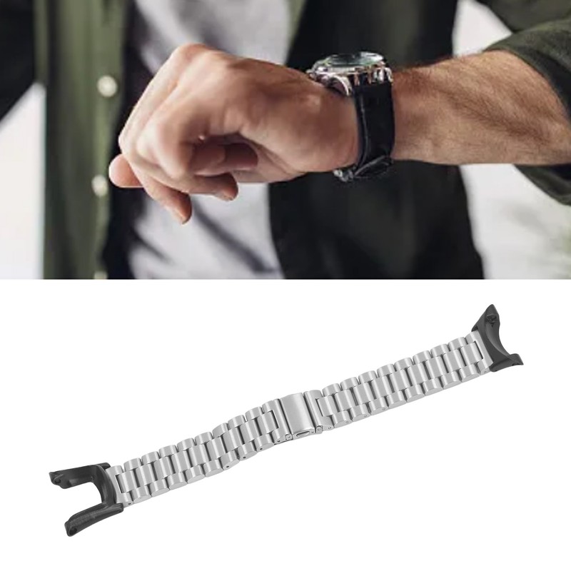 Replacement Watchband Waterproof 304 Solid Steel Watch Strap for Suunto