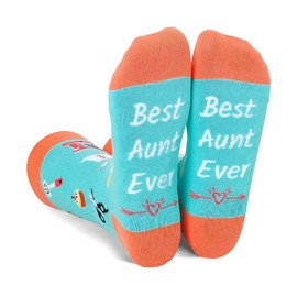 Mothers Day Socks Best Aunt Ever Gifts for Aunty Gift from Nephew Niece to Aunties Mothers Day Presents for Auntie Socks for Women Birthday Present for Aunts
