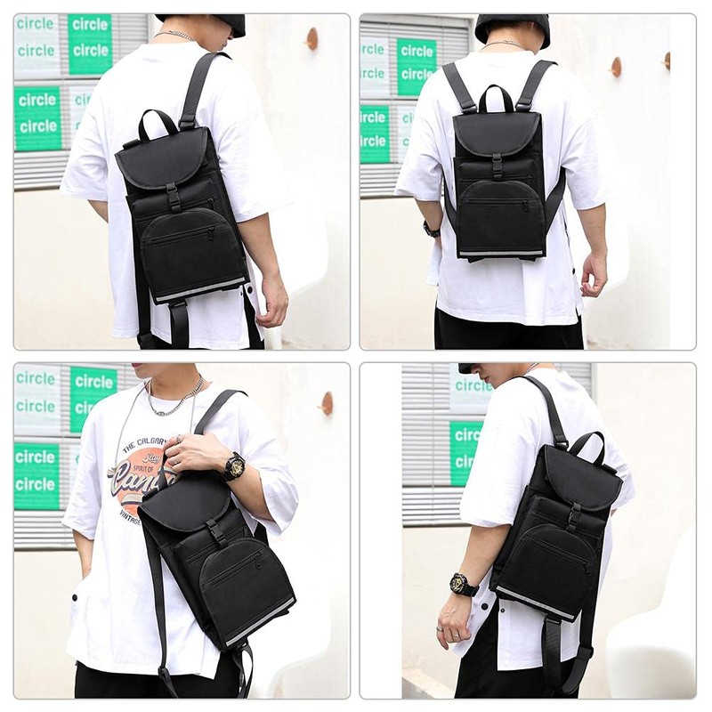 Elolicu Skateboard Backpack Bag, Foldable Carrier Travel Skateboard Bag Regular