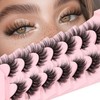 Losha Lashes Wispy False Eyelashes C Curl Cat Eye Lashes