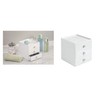 InterDesign 3-Drawer Stacking Organiser, White