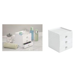 InterDesign 3-Drawer Stacking Organiser, White