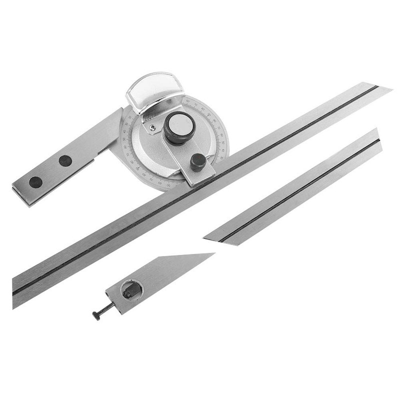 360 Degree Steel Universal Bevel Protractor Angle Finder Measuring Ruler