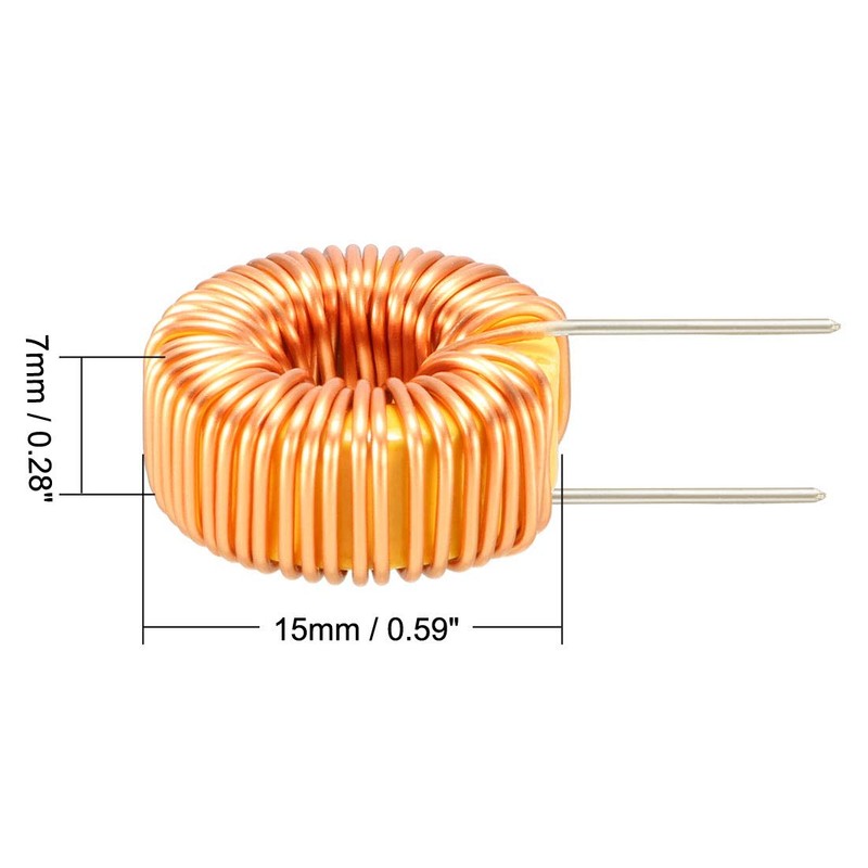 sourcing map Horizontal Toroid Magnet Inductor Monolayer Wire Wind Winding