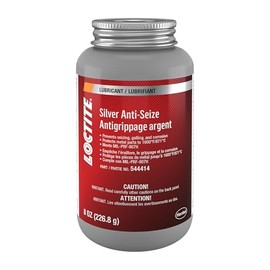 LOCTITE Automotive Silver Anti-Seize Lubricant: Heavy-Duty, Temperature Resistant, Petroleum-Based Lubricant Compound - 8 oz Brusttop Bottle, 1 Pack
