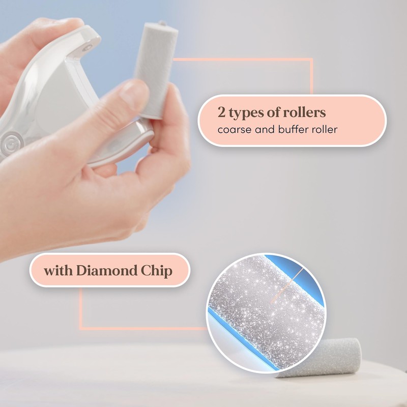 Personal Pedi Diamond Electric Foot Callus Remover for Feet -