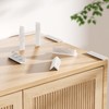 INCREWAY Baseboard Corner Blocks, 8PCS Silicone Self Adhesive Safety Corner