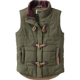 Legendary Whitetails Women's Plus Size Quilted Toggle Puffer Vest, Army, 2X