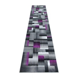 Flash Furniture Elio 2X10 Block Area Rug, Purple - ACD-RGTRZ861-2
