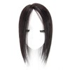 Straight Silk Base Human Hair Topper One Piece Side Parting