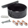 Professional Junction Box Set Black Including 3x Through Terminals 221-2411