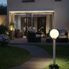 Lightdot 23'' Globe Outdoor Lamp Post Light, IP65 Waterproof Street