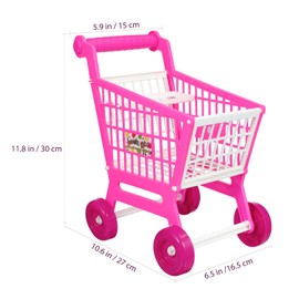 Toyvian 1 Piece Toy Mini Shopping Trolley Supermarket Pretend Play Gifts for Children