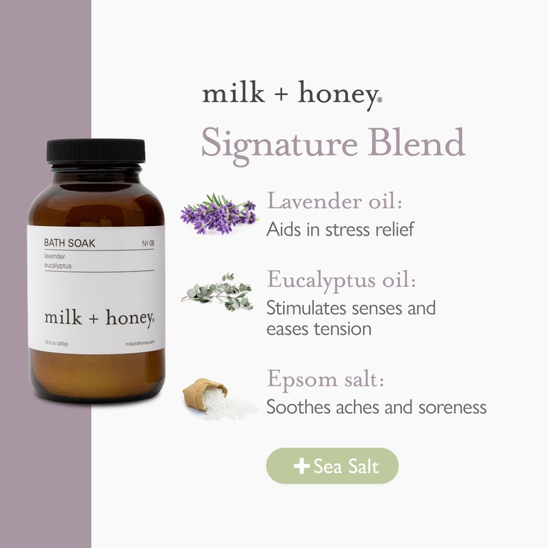 milk + honey No. 8 Calming Bath Soak – Moisturizing