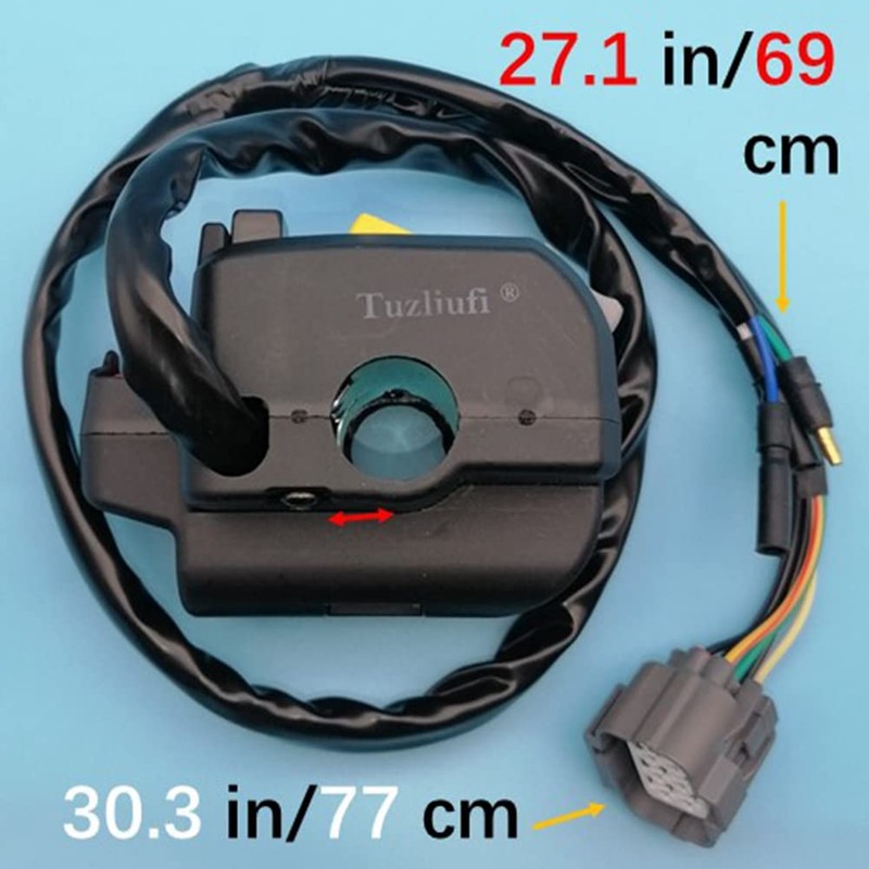 Tuzliufi Push Button Shifter Handle Levers Switch Control Start Kill