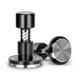 IKAPE 51MM V6 Impact Espresso Tamper with Sound Feedback, 15lb/30lb Interchangeable Springs, Espresso High Tamper with Triple-spring System, Fits 51mm portafilters