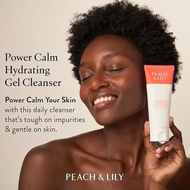 Peach & Lily Power Calm Hydrating Gel Cleanser – Korean Skincare for All Skin Types | Vegan, Fragrance-Free, Travel Size (100ml / 3.38fl oz)