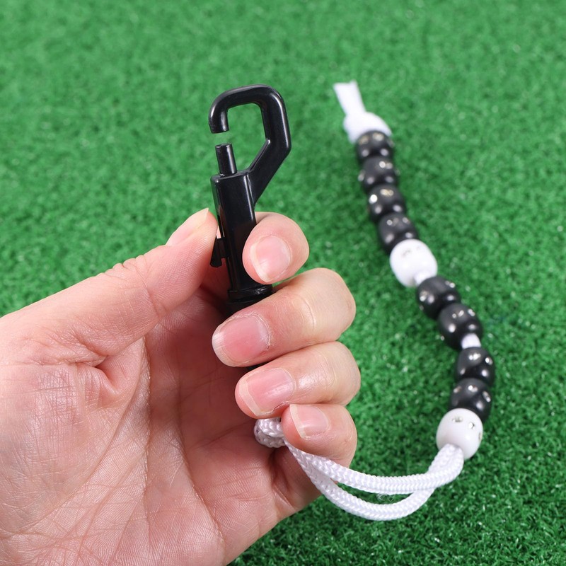 MUXSAM Golf Rhinestone Bead Score Counter, Black, 1Pc Golf Beads