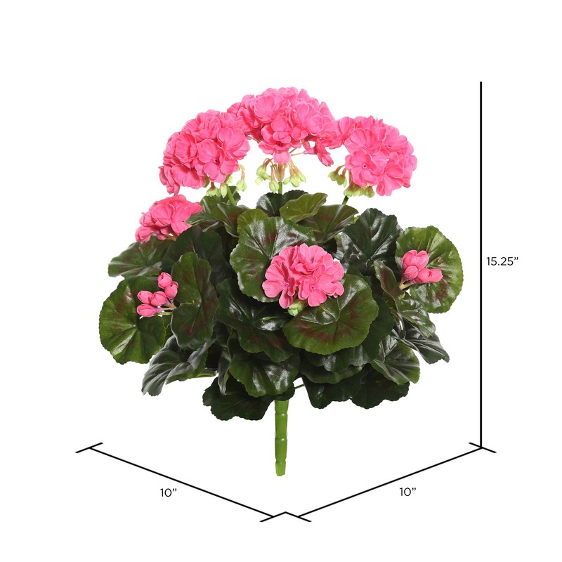 Vickerman FL170501 Floral Geranium Bush