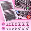 FANXITON DIY Lash Extension Kit Natural Lash Clusters 30D+40D Mix