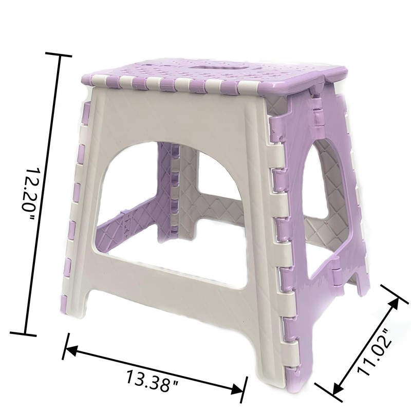 TRANOMOS Foldable Shower Stool for Shaving Legs, Purple Pedicure Foot