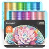 Shuttle Art 色鉛筆 60色セット パステル カラーペン 大人の塗り絵 イラスト デザイン スケッチ
