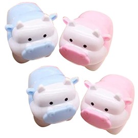 2 Pcs Cute Pig Cattle Design Sharpener Cow Ox Kawaii Pencils Sharpeners Girls Gifts Stationery Office Supplies Nice Design Deft Processed
