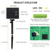 Extra-Long 144FT Solar String Lights for Outside, 2 Pack 400LED