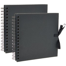 Artemio 20 x 20 cm ScrapBooking Spiral Album, Black