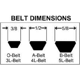 3" OD Weld-A-Pulley Fits A (0.50 W") & B Belts (0.66" W) (Hub Sold Separately) Farmer Bob's Parts WSP3004