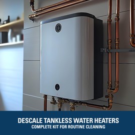 Superior Pump 91660 Tankless Water Heater Descaler Pump Kit with Non-toxic Descaler Solution, 3.5 Gallon, Deluxe