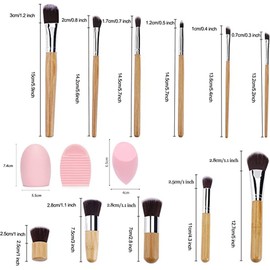 EMIAFB Brochas de Maquillaje Profesional Gran Aplicación, Juego de Brochas Profesionales Kabuki Sintéticos Maquillaje Premium Sintético Brochas Maquillaje de Sombra para Ojos