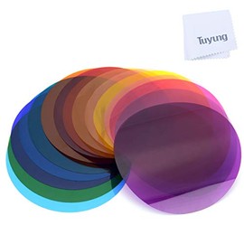 Godox V11C Color Filter for Godox V1-C V1-N V1-S V1-O V1-F, etc. Round Head Flash,Compatible for Ring Flash