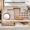 Slow Slog Baking Pans Set 8-Piece Bakeware Sets, Baking Sets