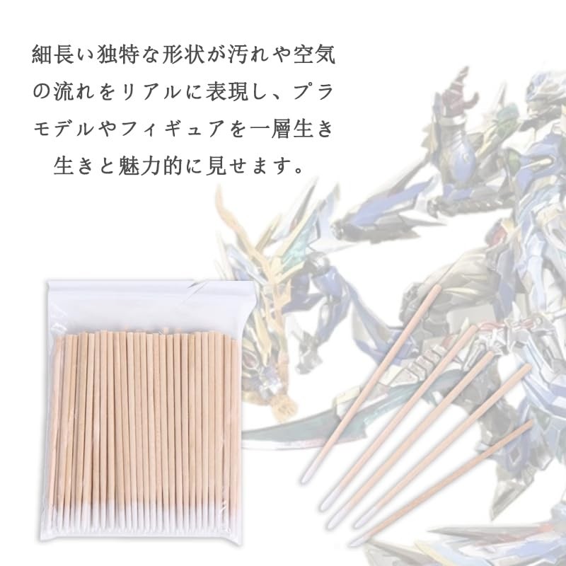 GOODCHI Precision Cotton Swabs, Extra Fine Cotton Swabs, Large Capacity,