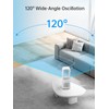 Desk Fan Bladeless, 120° Oscillating Fan Rechargeable, Quiet Fan with