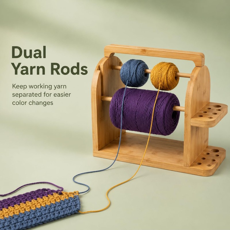 Yarn Holder for Crochet Accessories