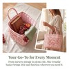 Quilted Laundry Basket with Handles—Multifunctional Fabric Storage Basket, Bohemian-Style Fabric