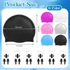 Syhood 6 Sets Swim Cap with Ear Plug & Nose