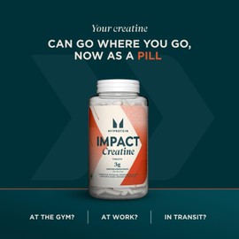 Myprotein Impact Creatine Monohydrate Tablets – High Strength Pure Creatine Pills | Boost High-Intensity Performance – Micronised Creatine Supplement – 250 Tablets (3 Months Supply) – Vegan Friendly
