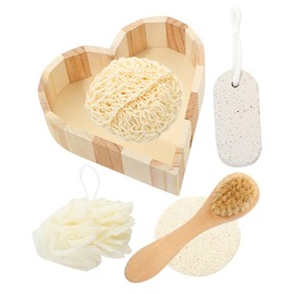 Healeved 1set Bath Tool of Body Cleaning Tools Exfoliating Scrubber Foot File Lightweight Design for Deep Skin Care Comfortable Twine Material for Smooth Tender Skin