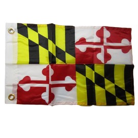 12x18 12"x18" Maryland State MD 100% Polyester Motorcycle Boat Flag Grommets