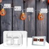 ChoiHeiy 100Pcs Hooks for Outdoor String Lights with Waterproof Adhesive