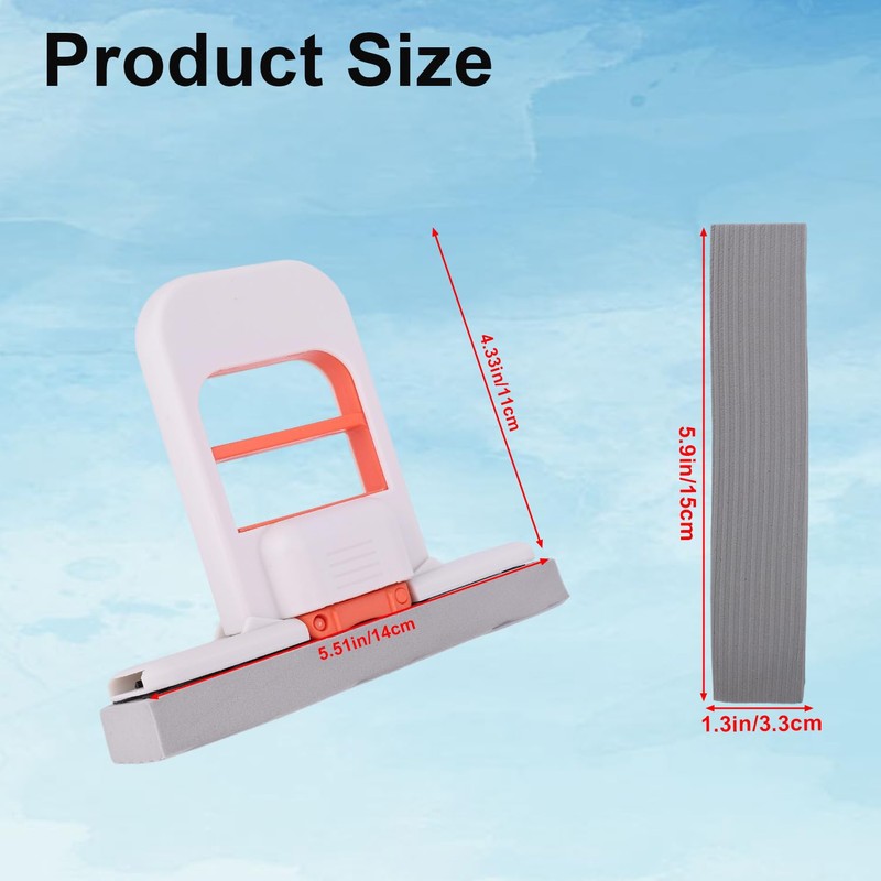 Mini Desktop Mop, Foldable Self-Squeeze Sponge Cleaning Tool Wet &