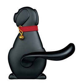 Nagasawa Animal Door Lever (Dog Model, Black) for Dog Lovers Woof” (Dog) Model